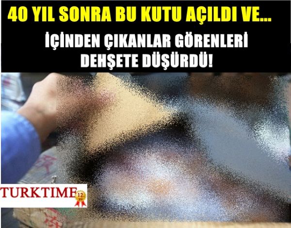 40 YIL SONRA BU KUTU AÇILDI VE...İÇİNDEN ÇIKANLAR GÖRENLERİ DEHŞETE DÜŞÜRDÜ!  - 1. fotoğraf