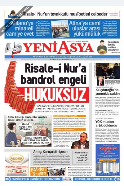 9 Nisan 2014 Çarşamba Gazete Manşetleri! 	 - 34. fotoğraf
