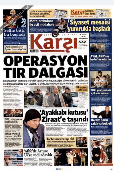 9 Nisan 2014 Çarşamba Gazete Manşetleri! 	 - 17. fotoğraf