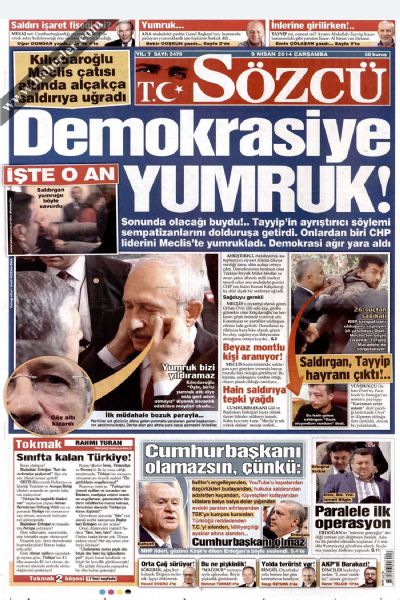 9 Nisan 2014 Çarşamba Gazete Manşetleri! 	 - 27. fotoğraf
