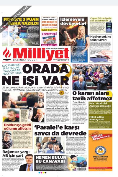 9 Nisan 2014 Çarşamba Gazete Manşetleri! 	 - 20. fotoğraf