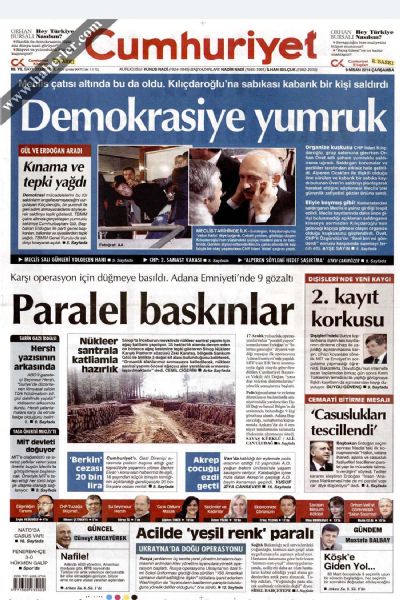 9 Nisan 2014 Çarşamba Gazete Manşetleri! 	 - 8. fotoğraf