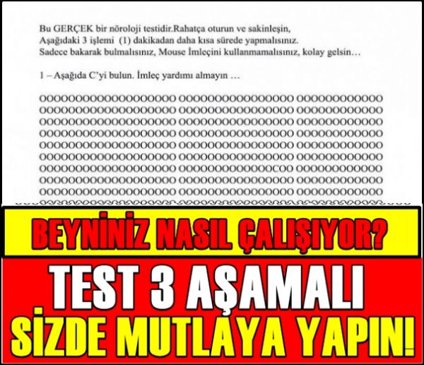 Uludağ Üniversitesi tarafından hazırlanmış testi herkesin uygulaması önerilir!!! - 1. fotoğraf
