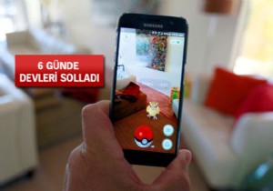 Pokemon GO 6 günde devleri avladı!