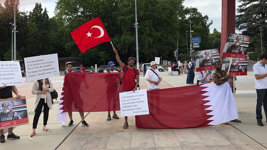 BM önünde protesto