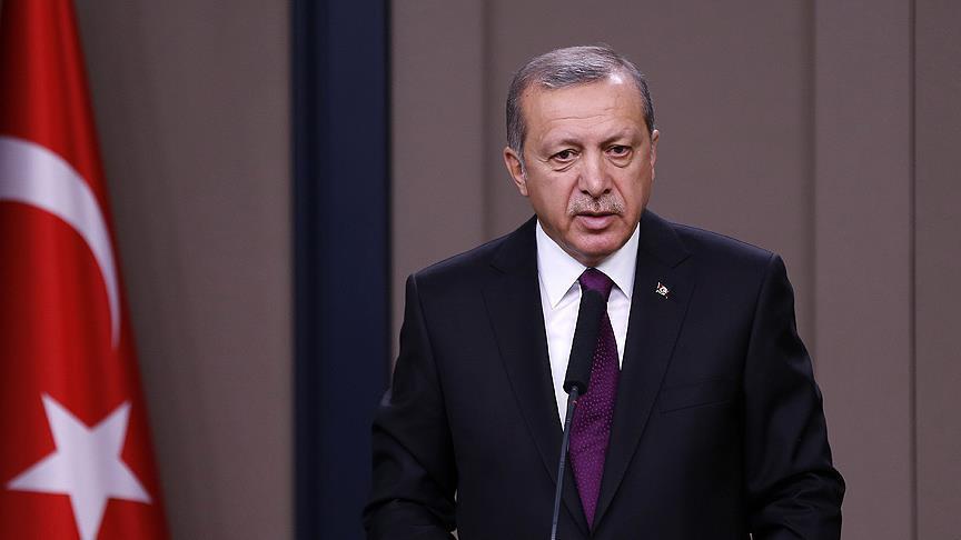 Cumhurbaşkanı Erdoğan:  Şehitlerimize Allah tan rahmet, yaralılarımıza Rabbimden acil şifalar diliyorum. 