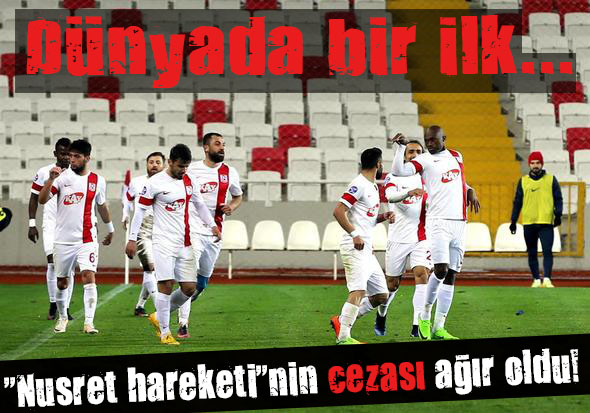 Nusret sevincine Türkiye de sarı kart çıktı