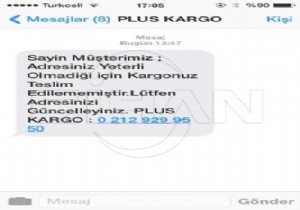 Kargonuz geldi  mesajıyla yeni dolandırıcılık!