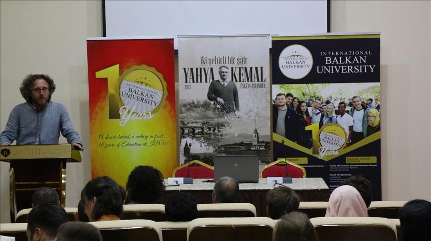 Makedonya da Yahya Kemal konferansı
