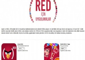 AIDS ile Mücadeleye Apple dan Destek!