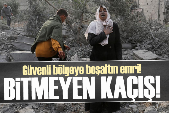 İsrail, Filistinliler için  güvenli  ilan ettiği bölgenin derhal boşaltılmasını istedi