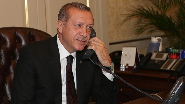 Erdoğan liderlerle bayramlaştı!