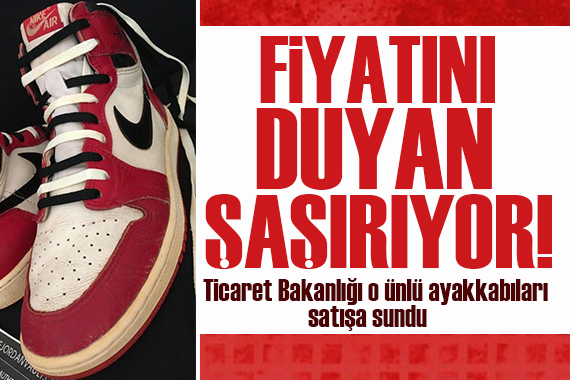 Ticaret Bakanlığı’ndan satılık Michael Jordan imzalı ayakkabı