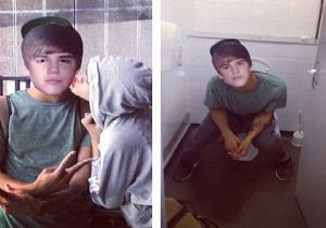 Rihanna Justin Bieber ile Tuvalette Öpüştü!