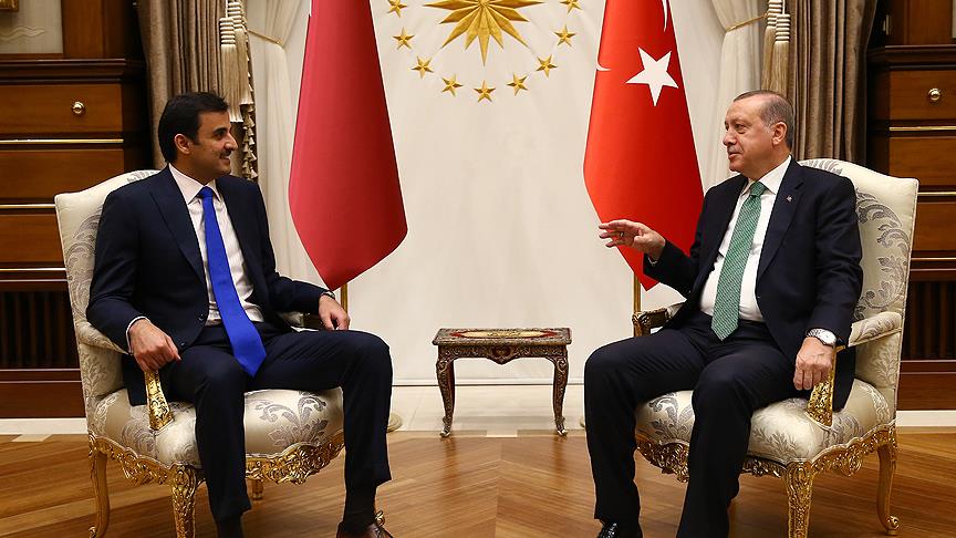 Erdoğan, Katar Emiri ile görüştü