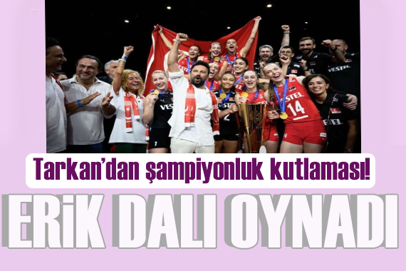 Megastar dan şampiyonluk kutlamasında tribünde  Erik Dalı  performansı