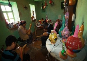 Tarlada kabak evde sanat eseri!