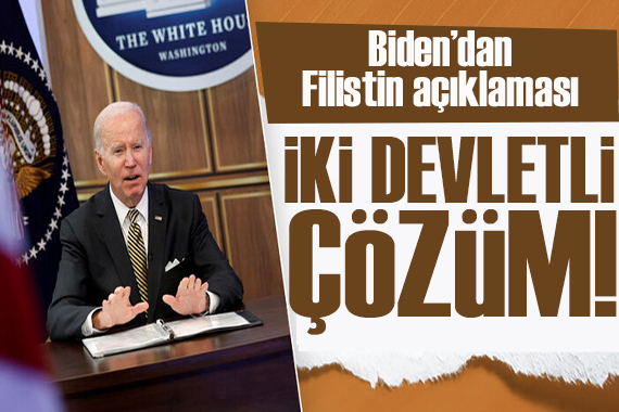 Biden, Filistin de iki devletli çözümün  nihai cevap  olduğunu söyledi
