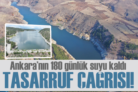 ASKİ’den vatandaşlara kritik uyarı: Ankara’nın 180 günlük suyu kaldı