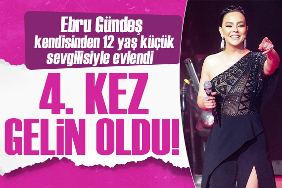 4. kez gelin oldu! Ebru Gündeş Dubai de evlendi!