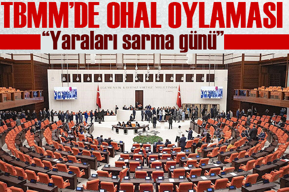 TBMM de OHAL oylaması yapılıyor