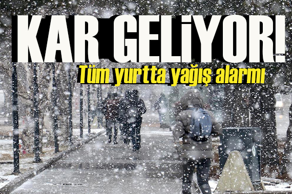 Meteoroloji uyardı! Yoğun kar geliyor