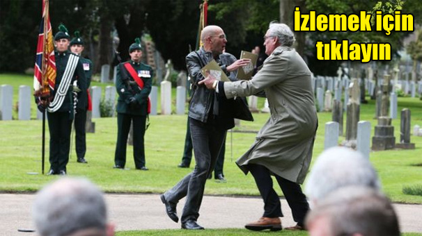 Büyükelçi göstericiye müdahale etti!