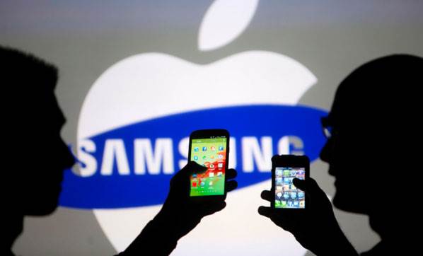 Samsung Apple  solladı!