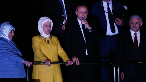 Erdoğan da halka hitap etti!
