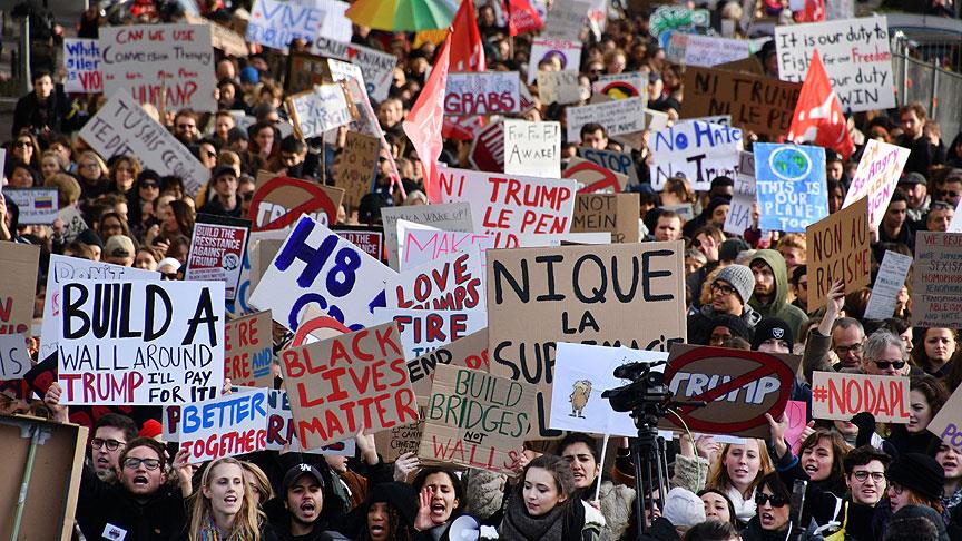 Eyfel Kulesi önünde eylem: Trump karşıtı göstericilerin protestoları devam ediyor!