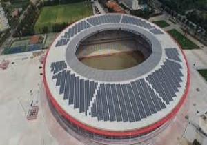 Güneş enerjili stadın açılışı için geri sayım