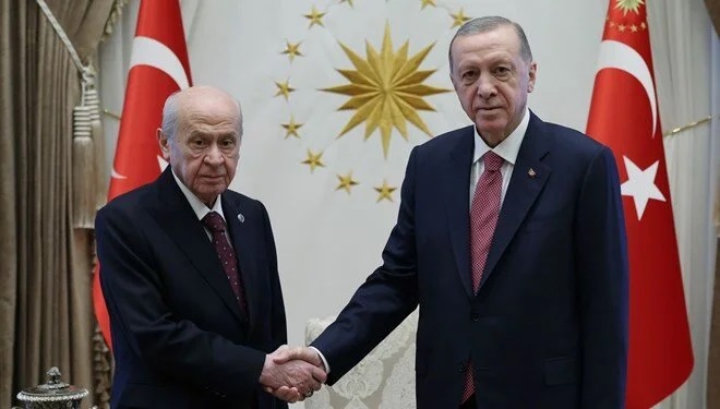 Erdoğan-Bahçeli görüşmesi başladı