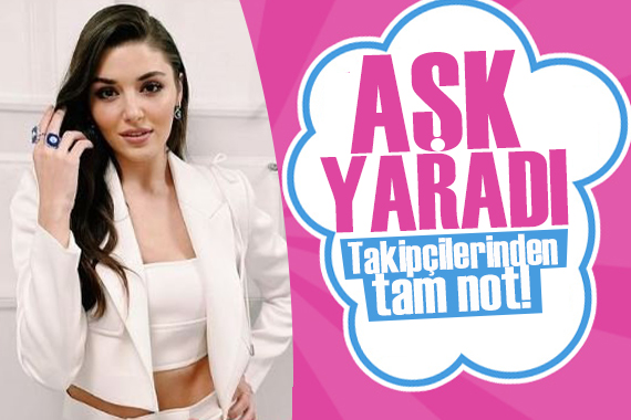 Hande Erçel e aşk yaradı! Takipçilerinden tam not aldı