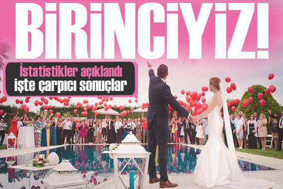Avrupa da Türkiye evlilikte birinci, boşanmada üçüncü!