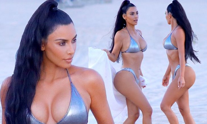 Kim Kardashian dan bikinili paylaşım!