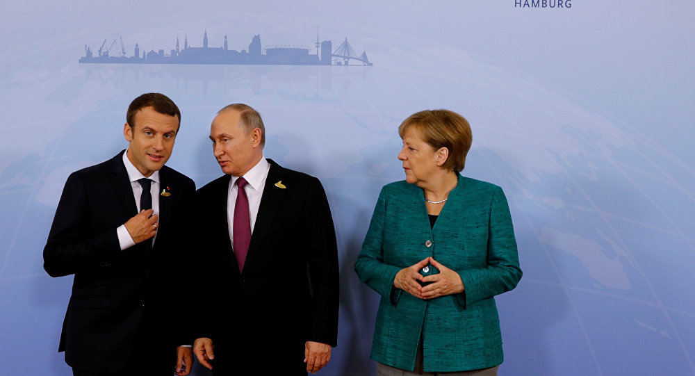 Putin, Merkel ve Macron, Suriye yi görüştü