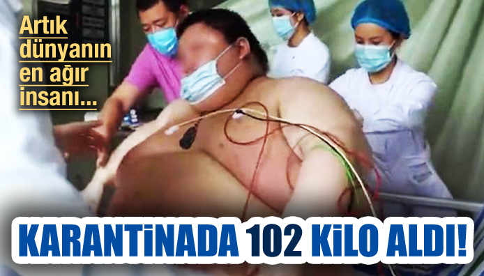 Karantinada 102 kilo alarak dünyanın en şişmanı oldu