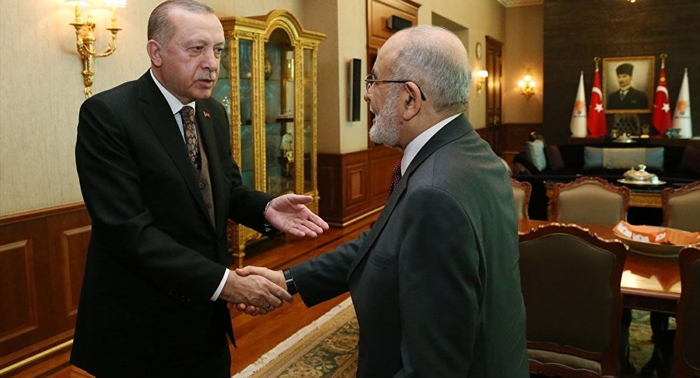 Erdoğan, Karamollaoğlu ile görüştü