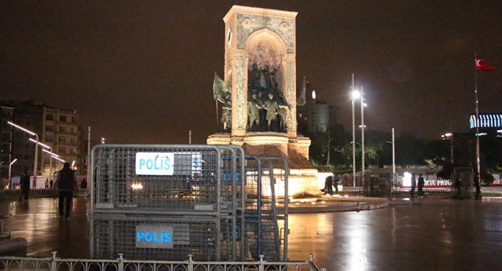 Taksim de panik anları