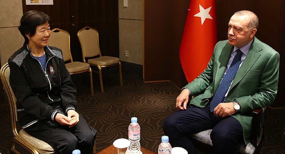 Erdoğan, Güney Kore de  Ayla  ile buluştu