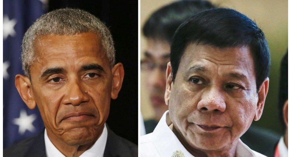 Duterte den Obama ya:  O..... çocuğu  dediğim için üzgünüm, affet