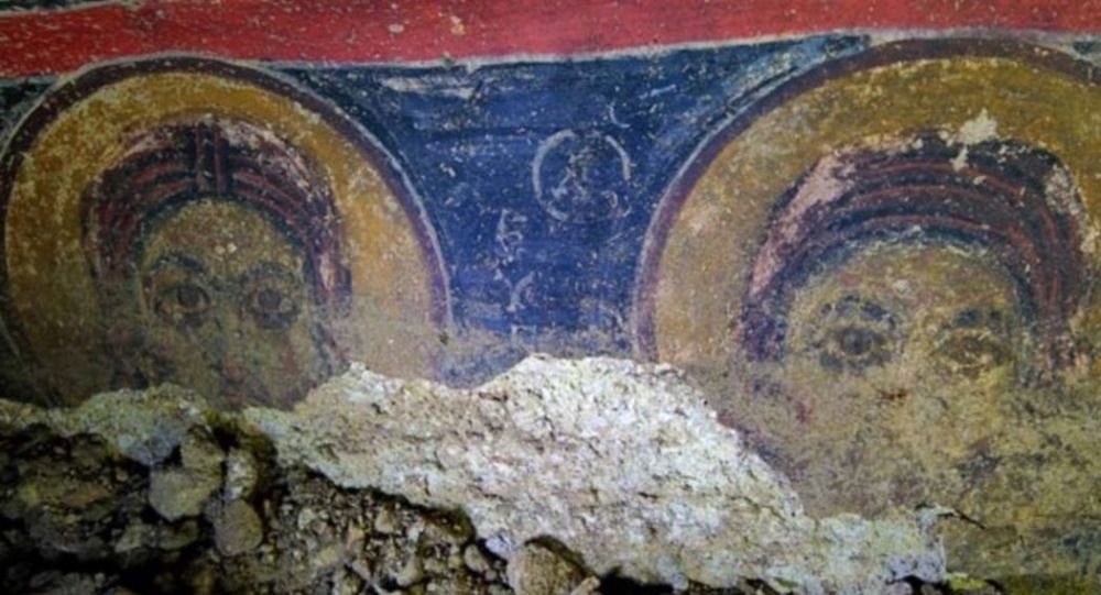 Nevşehir de yeraltı şehrinde 800 yıllık kilise bulundu