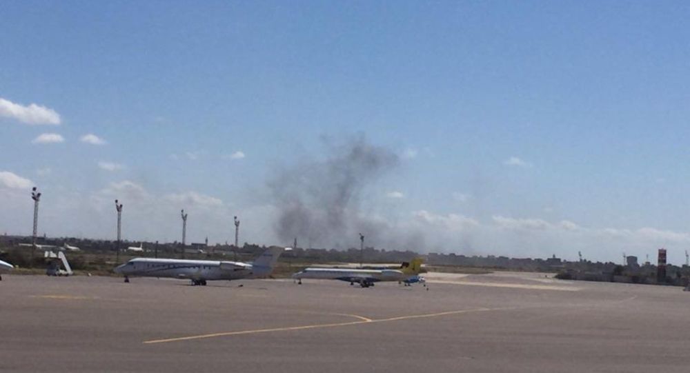 Libya daki havalimanına hava saldırısı!