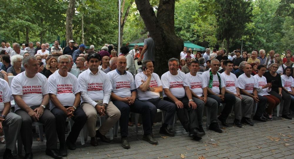 Tank Palet Fabrikası için oturma eylemi