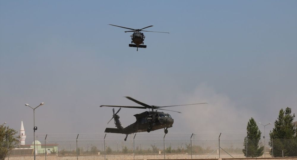 Fırat ın doğusunda altıncı ortak helikopter uçuşu tamamlandı