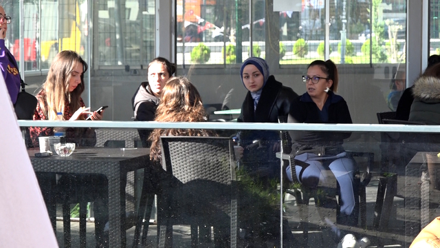 Samsun da hastane çalışanlarından  maaş  eylemi