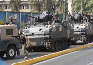 Lübnan da Ordu  Tank la Uyardı 