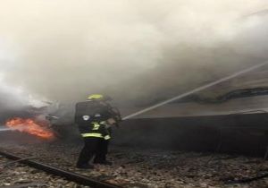 İsrail de Yolcu Treninde Yangın: 50 Yaralı