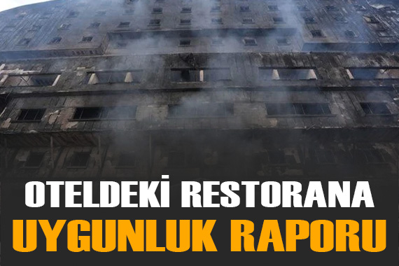 Oteldeki restorana  uygunluk  raporu
