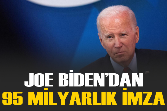ABD Başkanı Biden, 95 milyar dolarlık Ukrayna-İsrail yardım paketini imzaladı